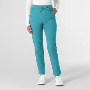 Thrive 5222 Cargo Straight Slim Leg Scrub Pants Teal Blue