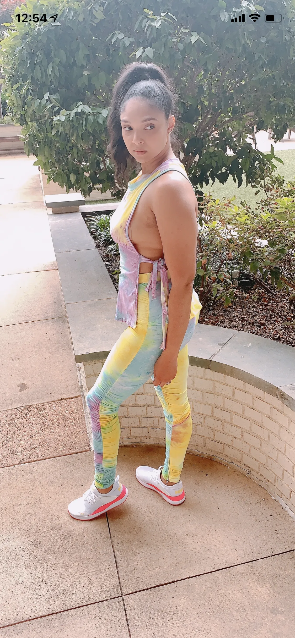 🔥TieDye STACKED Legs Pants Set with Matching  Side Tie Top