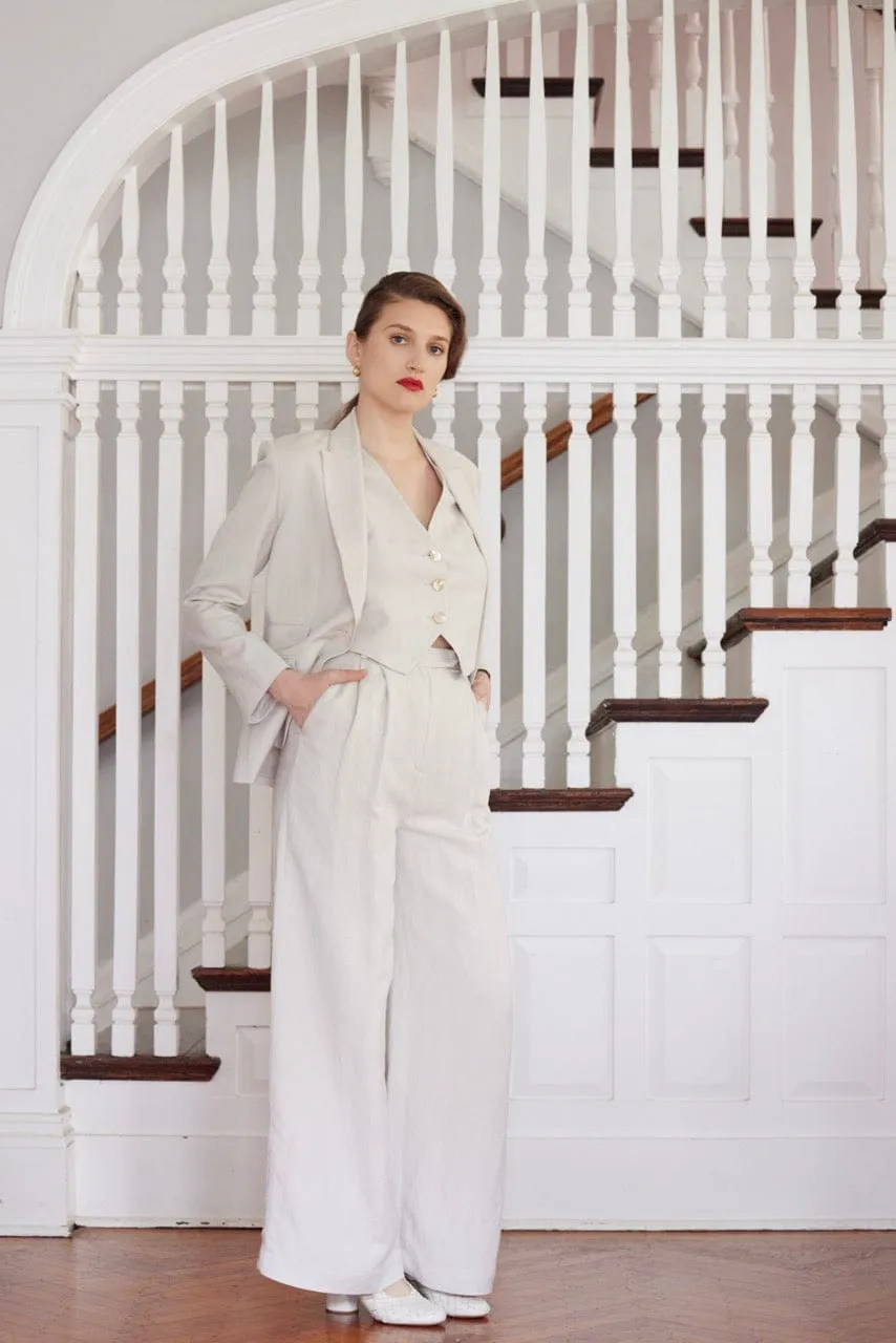 Tilda Jacket in Linen Blend