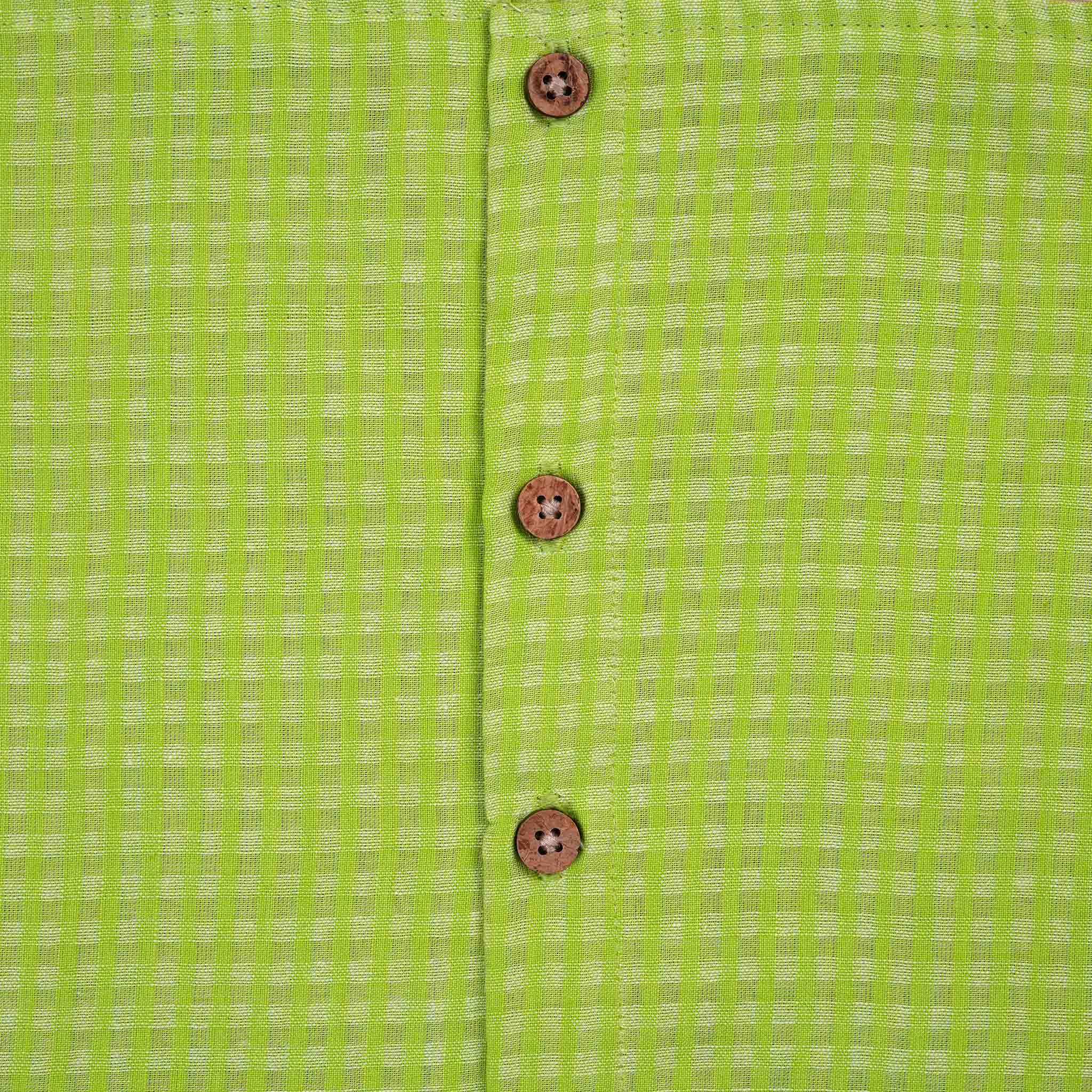 Trendy Lime Green Sleeveless Girls' CO-ORD Set – Cotton Comfort