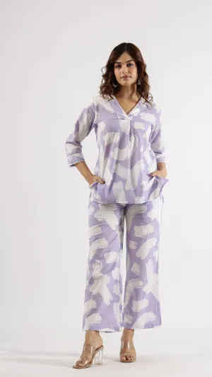 Trendy Women’s Striped Co-ord Set - Perfect for Casual Wear