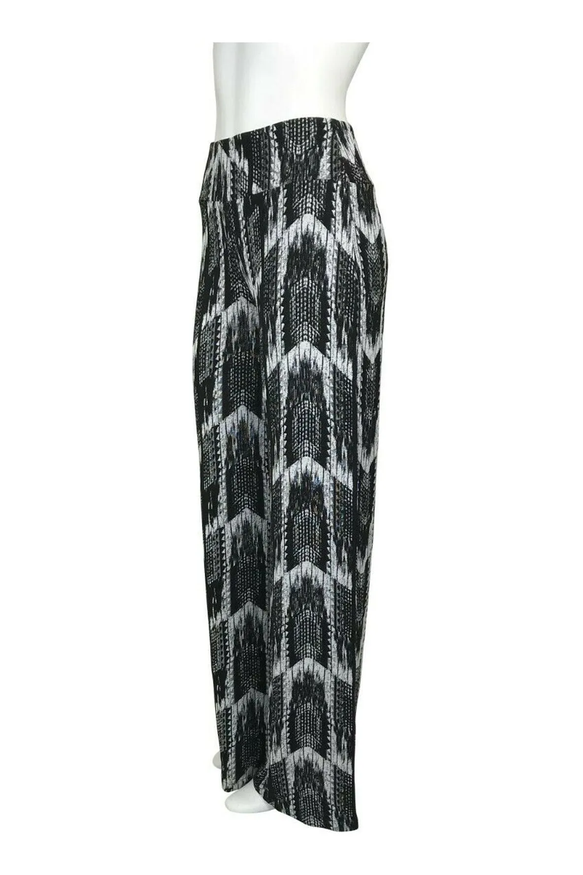 TRUDY Jacquard Palazzo Pants Black