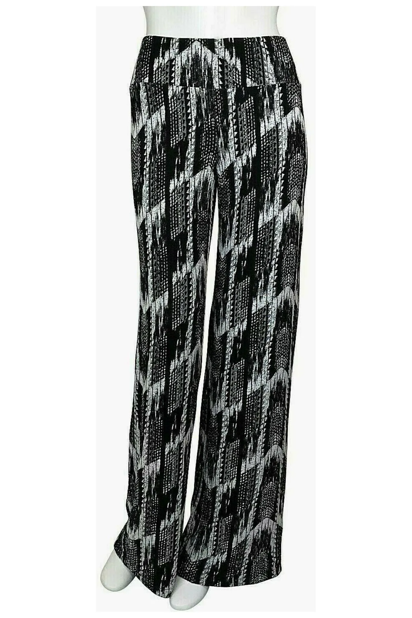 TRUDY Jacquard Palazzo Pants Black