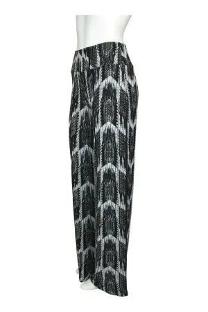 TRUDY Jacquard Palazzo Pants Black
