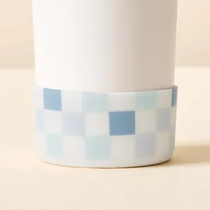Tumbler Boot In Checkered Blue