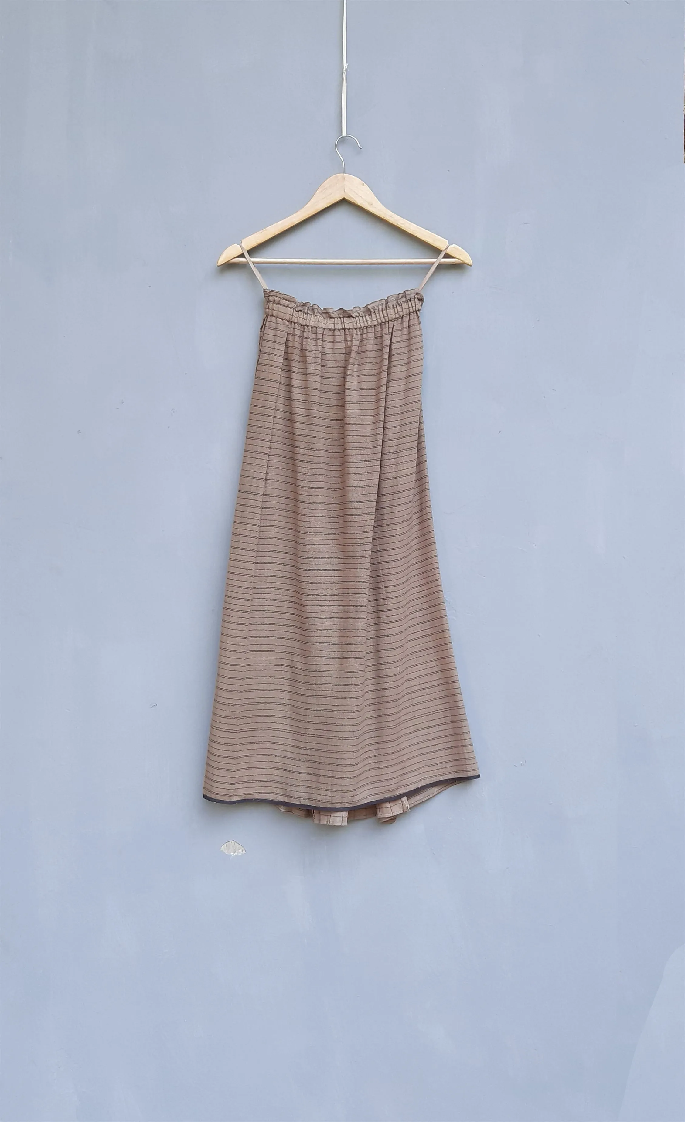 Urvashi Kaur   I   Hachioji SKIRT LISO Organic Cotton nude TESSELLATE- 04