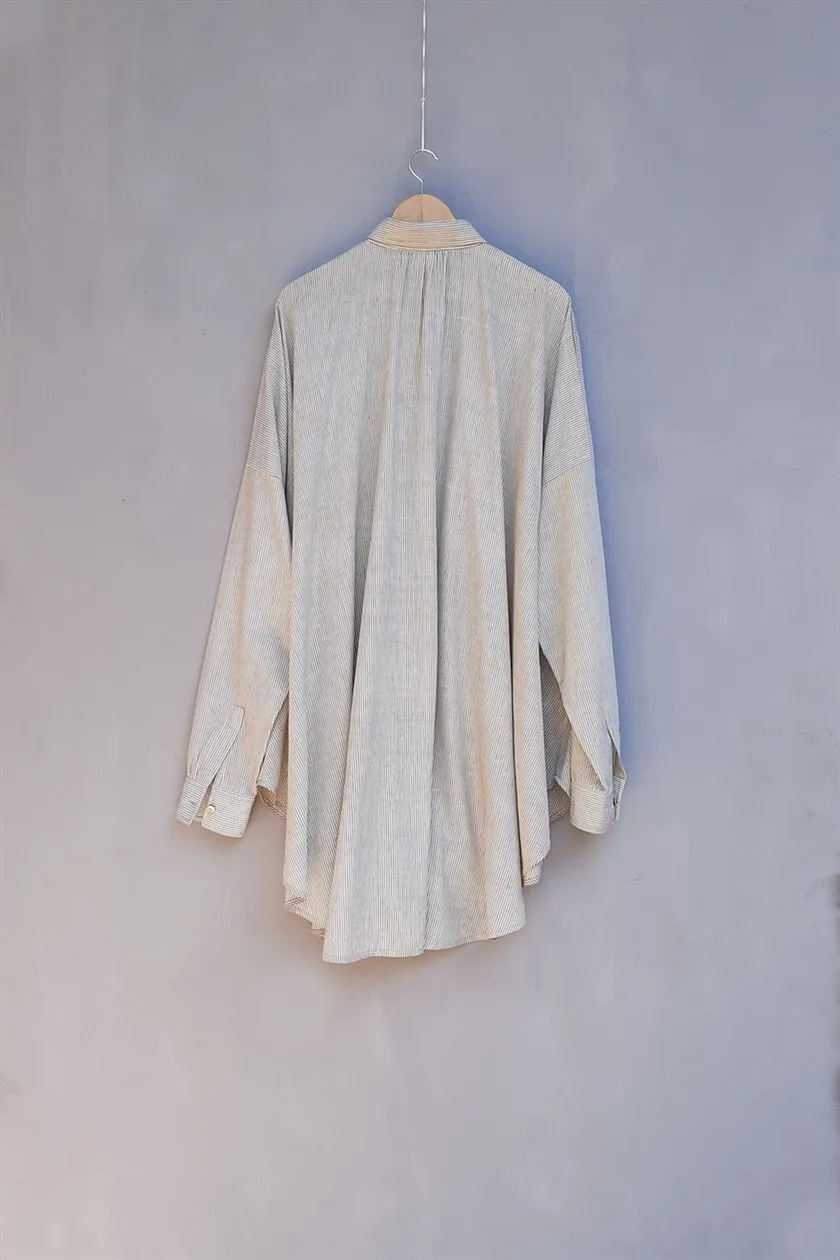 Urvashi Kaur   I    Quay AVA Shirt Dress Hand Spun Cotton Shell TESSELLATE- 118