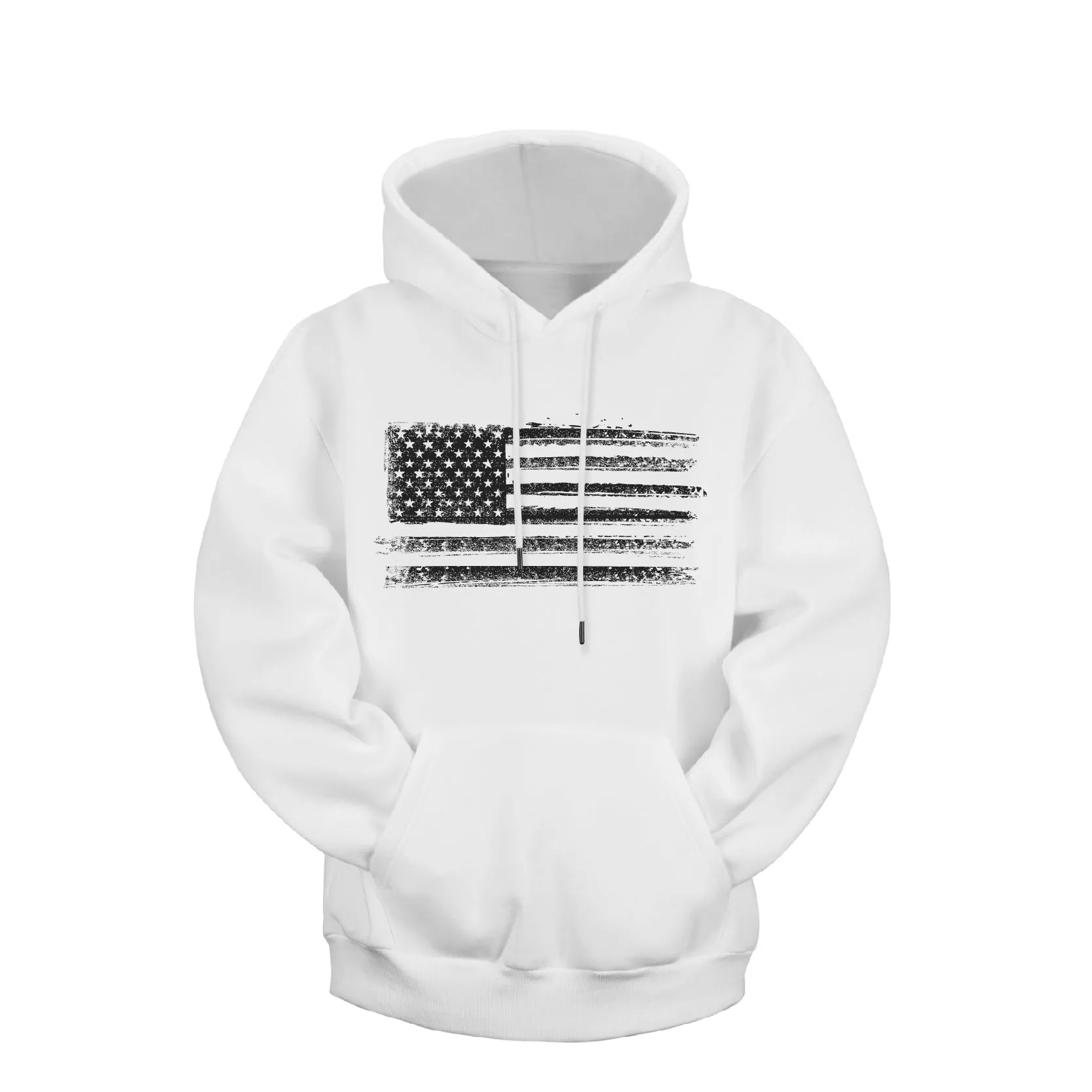 USA FLAG GRAPHIC HEAVY WEIGHT HOODIE