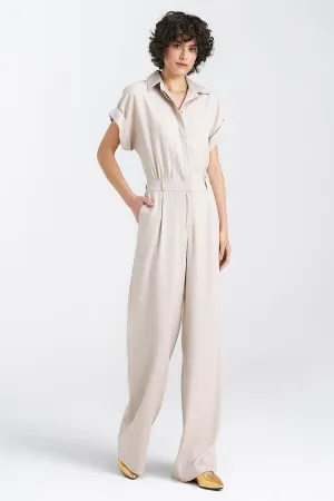 V-Neck Elegance Wide-Leg Jumpsuit