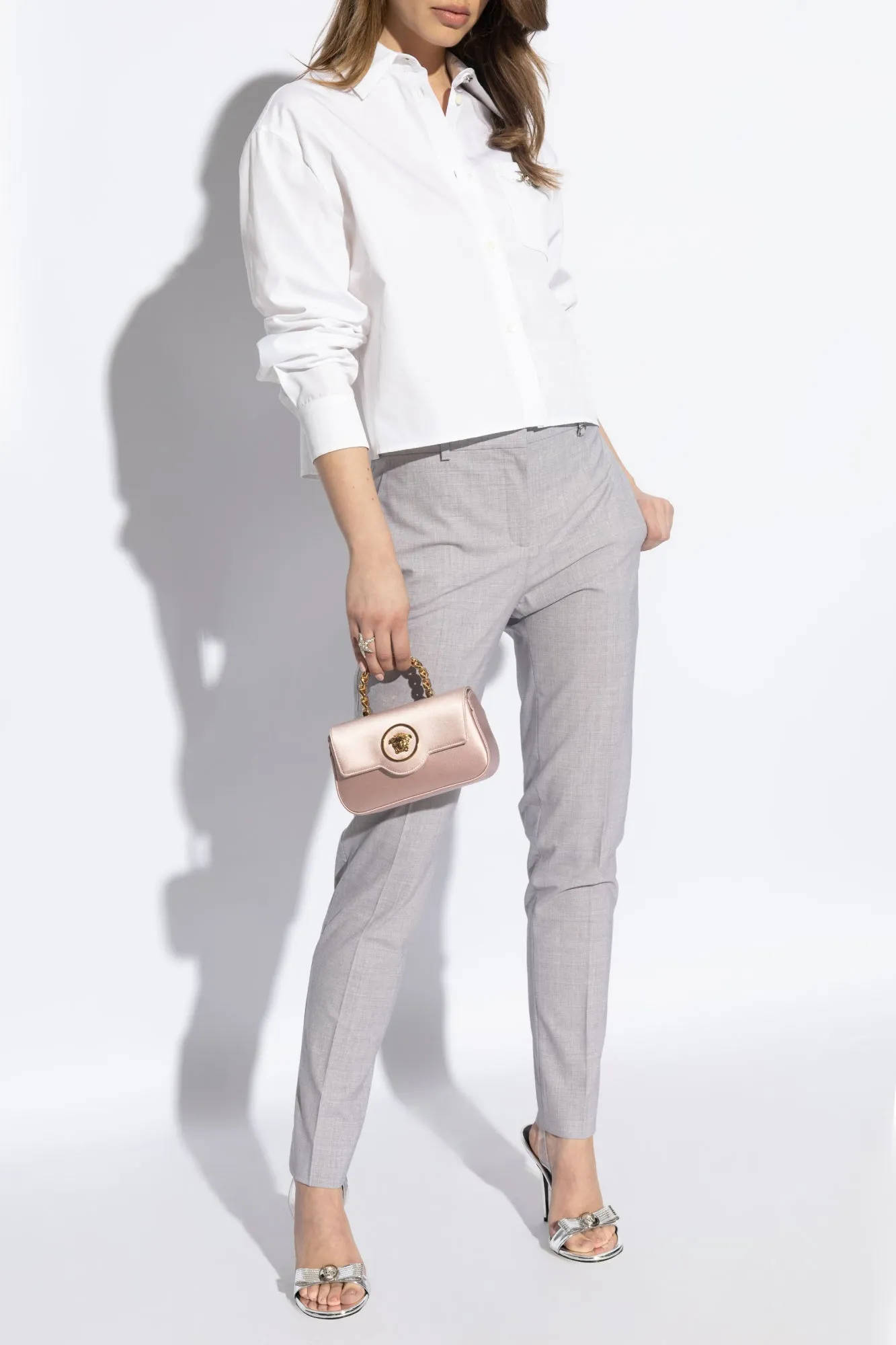 Versace Wool trousers in GREY - 44