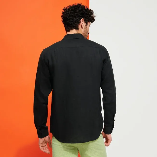 VILEBREQUIN Men Linen Shirt Solid