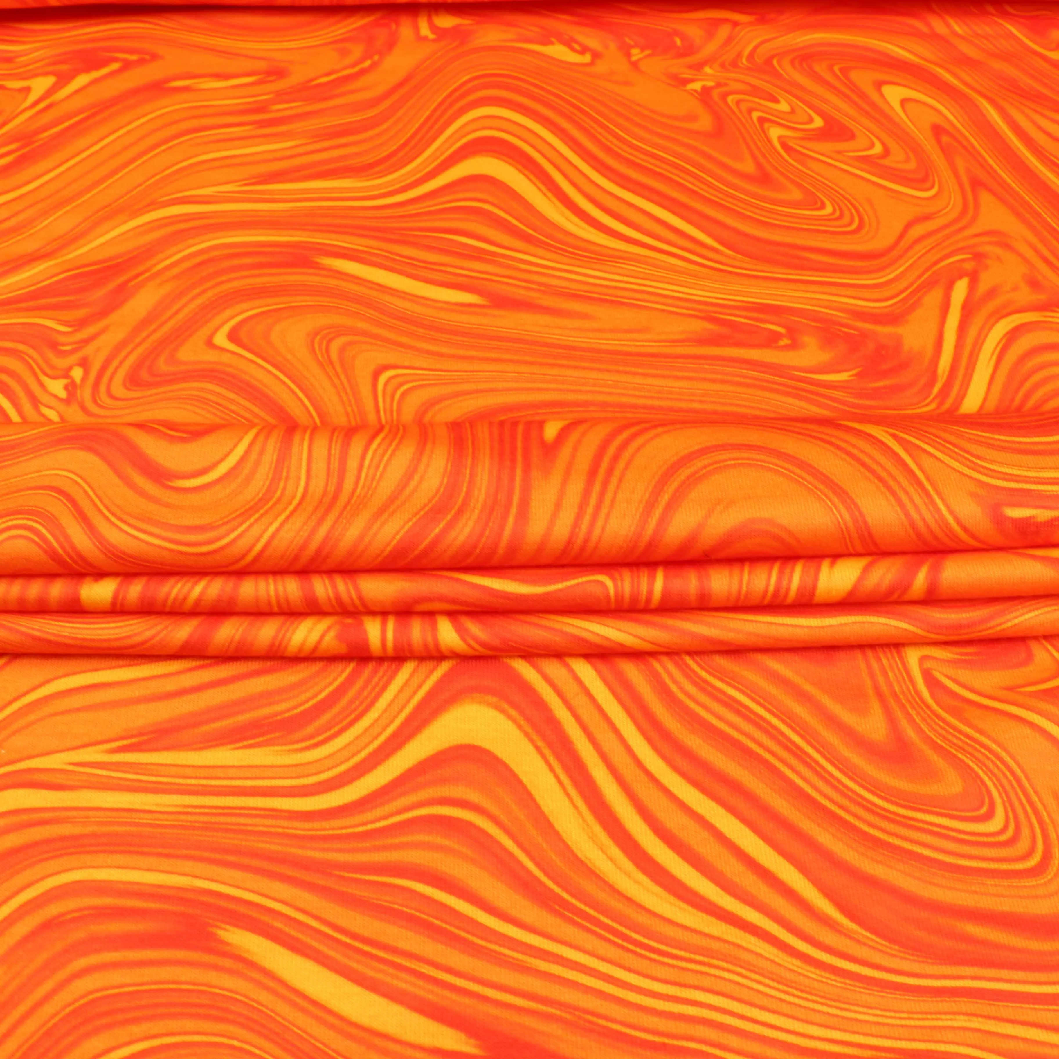 Viscose Jersey Fabric - Orange
