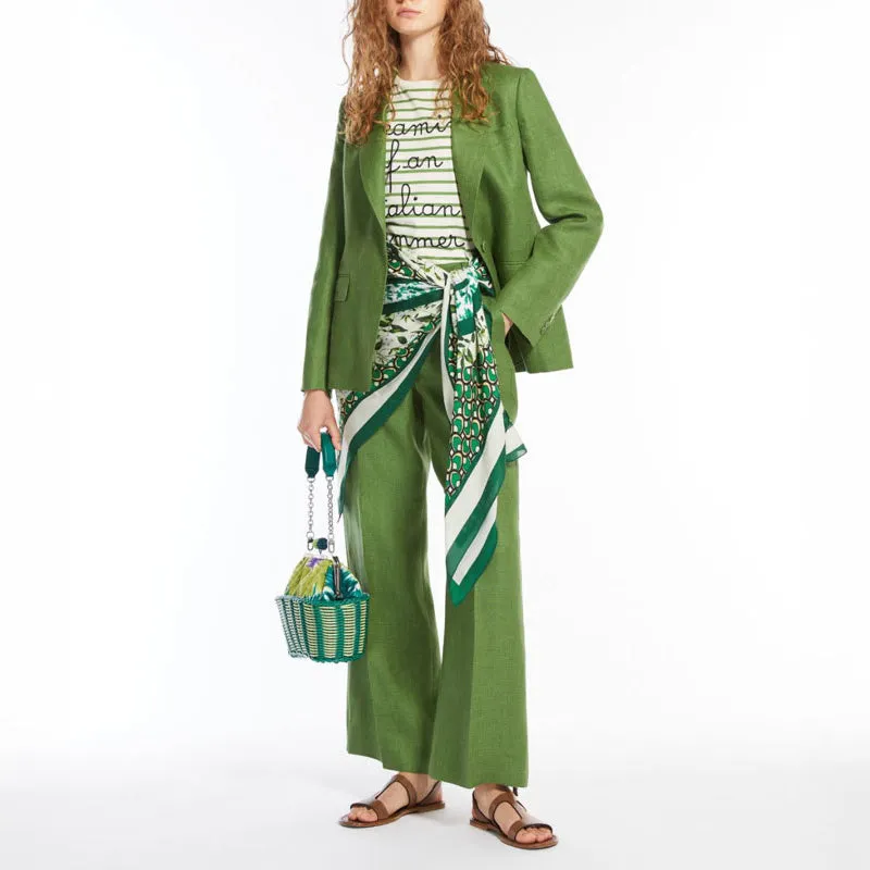 WEEKEND MAX MARA Maliza Trousers in Green