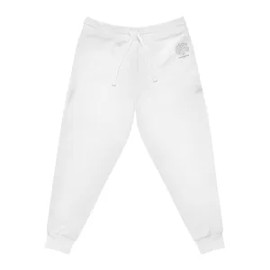 White Lightweight Athletic Joggers by Margo Makaroff - Perfect for Workouts and Relaxation with Personalization