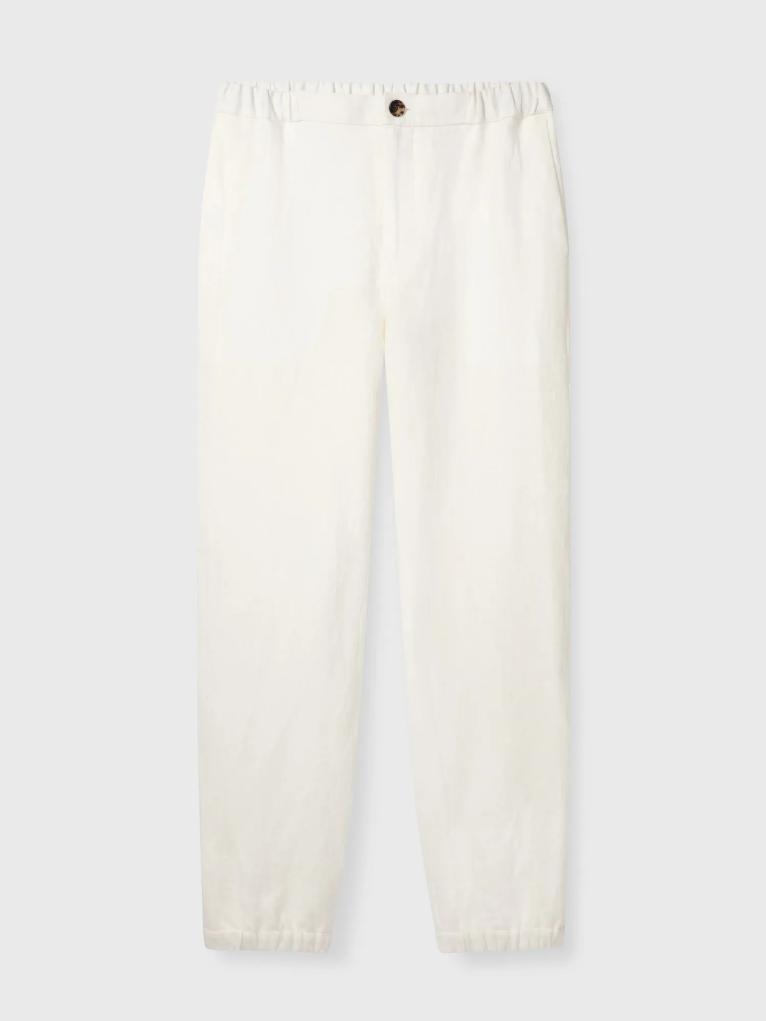 White Linen Mandarin Suit