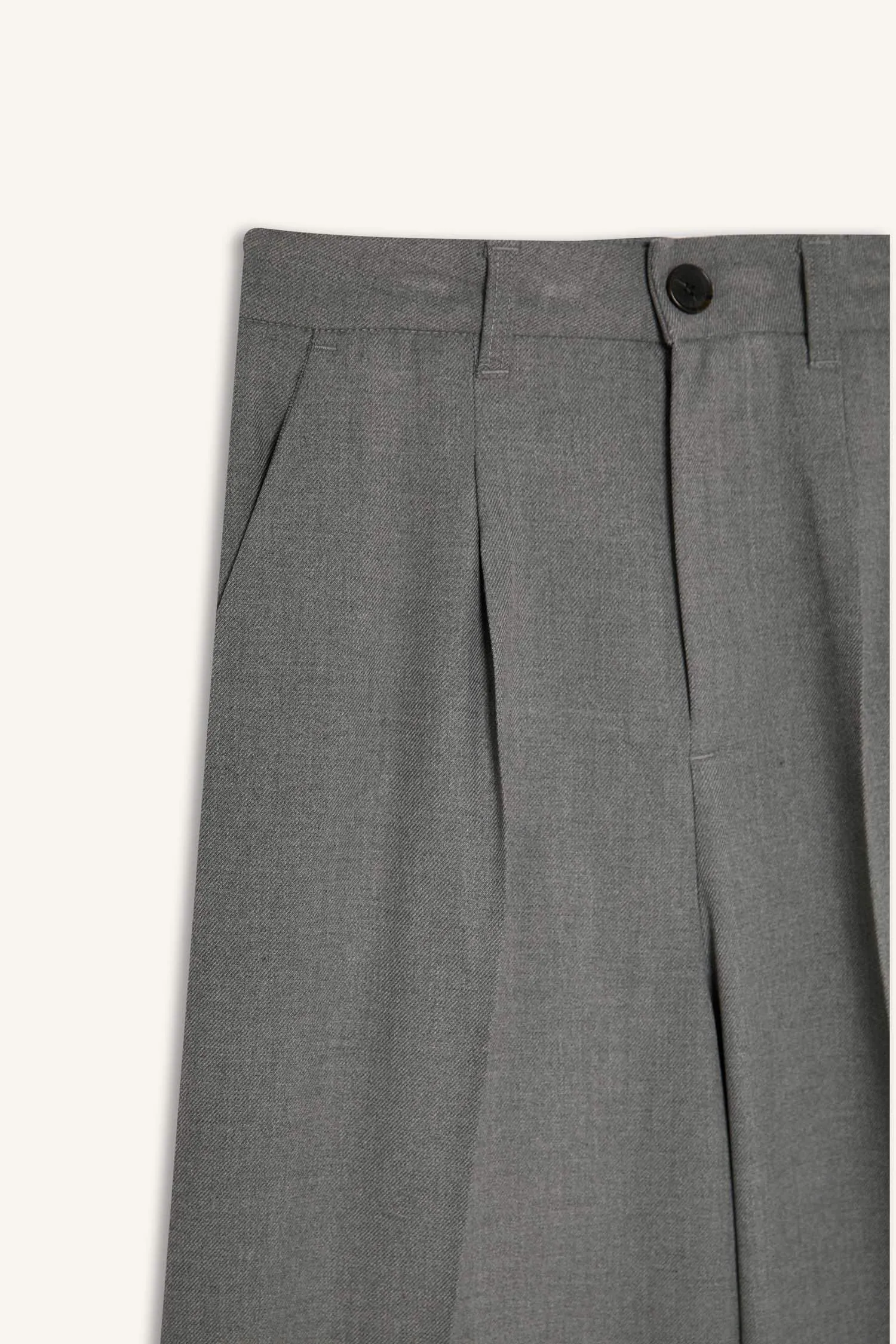 Wide Leg Pens Classic Palazzo Pants Wide Pleated Leg Basic Straight Long Size High Waist Pocket
