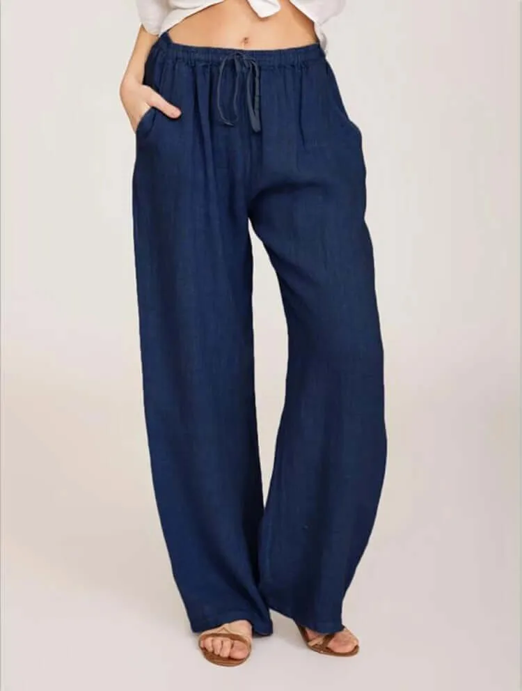 Women's Casual Cotton And Linen Loose Yoga Pants