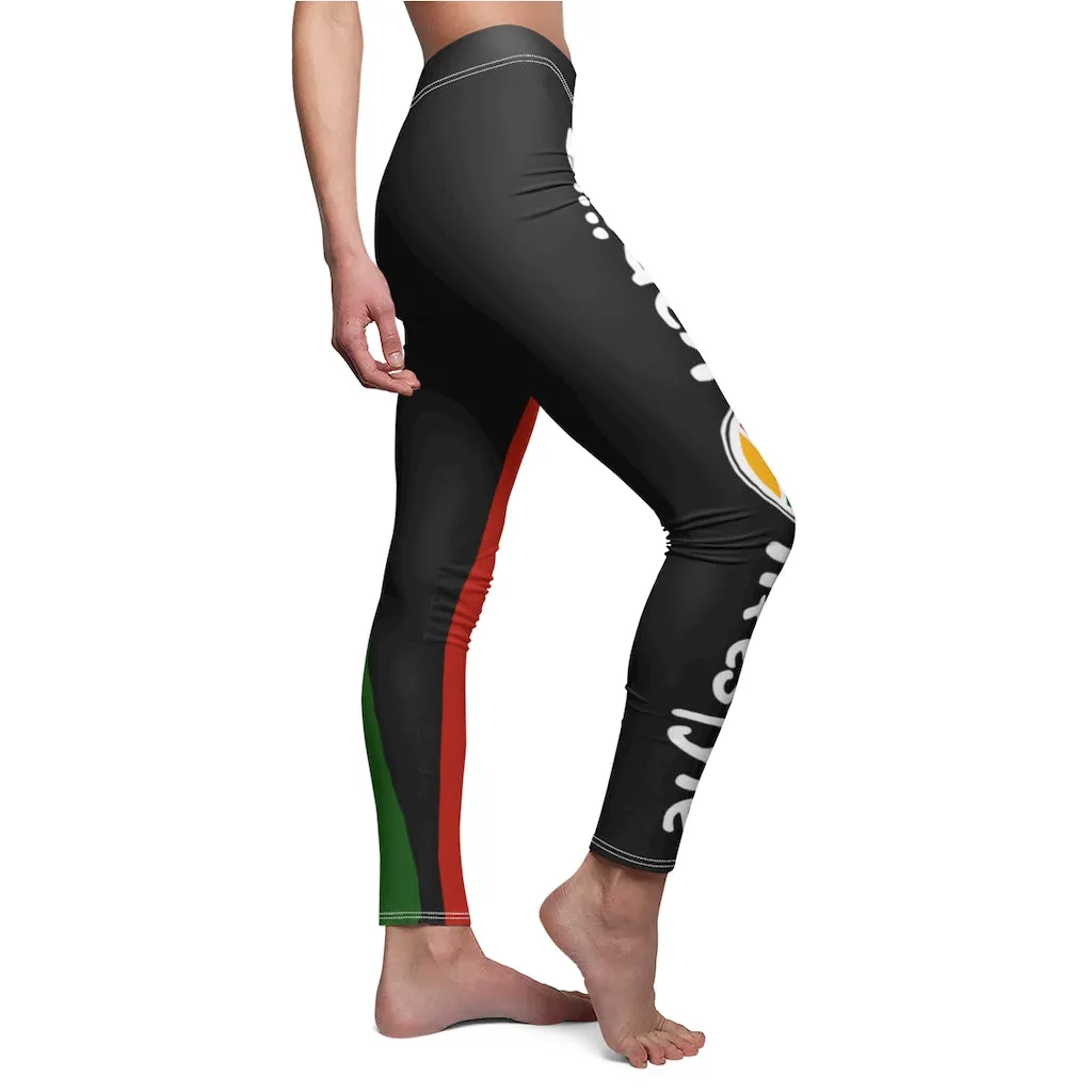 Women's Casual Leggings (PAN-COL-BLK)