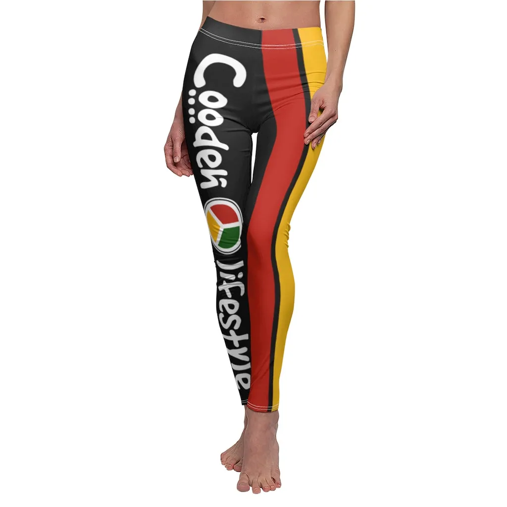 Women's Casual Leggings (PAN-COL-BLK)