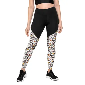 Women's Chicken Print Sports Leggings