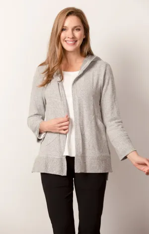 Women's Habitat | Take Me With You Fleece Hoodie | White Grey
