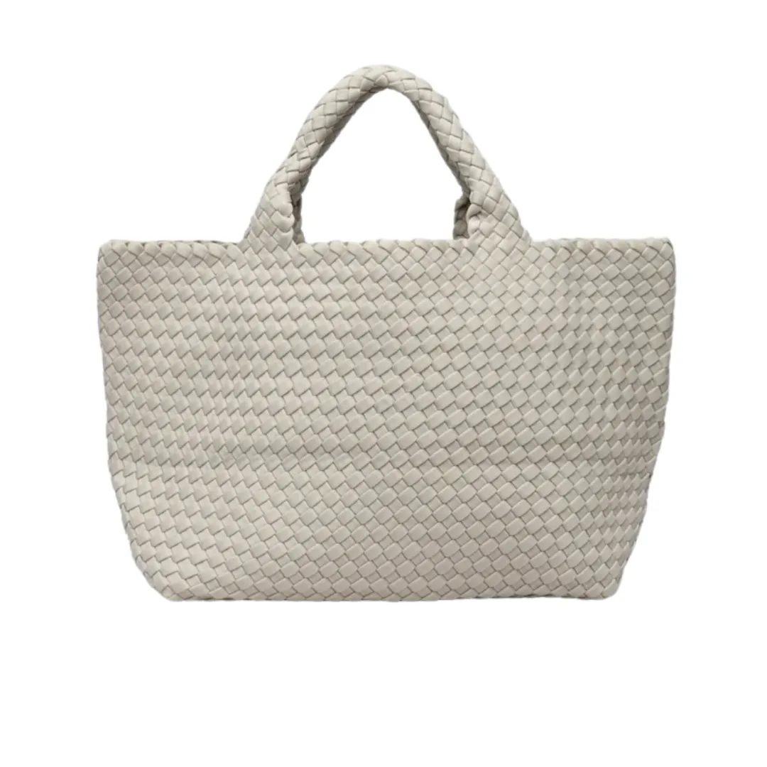 Woven Medium Tote - Linen