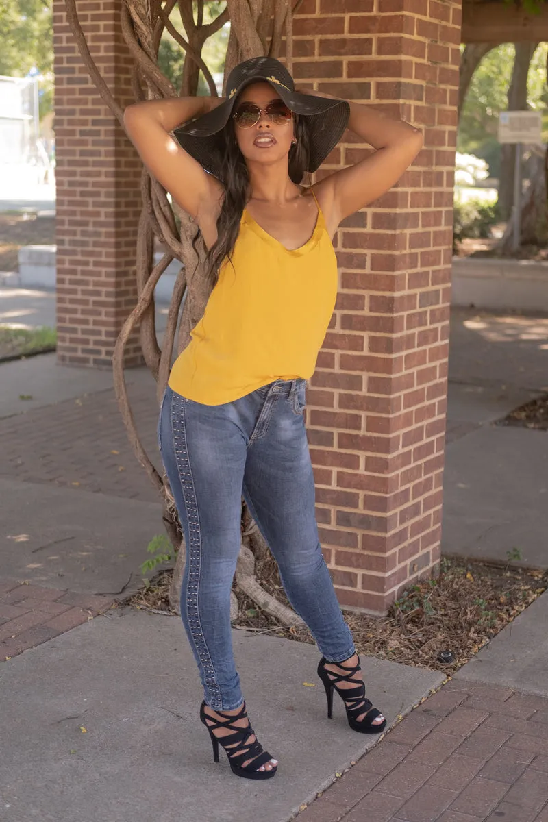 YELLOW CAMI TOP