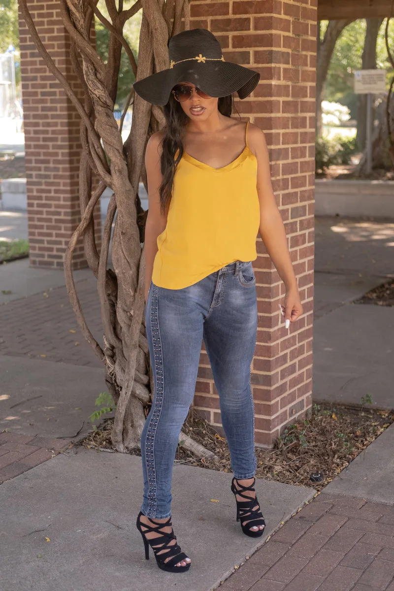 YELLOW CAMI TOP